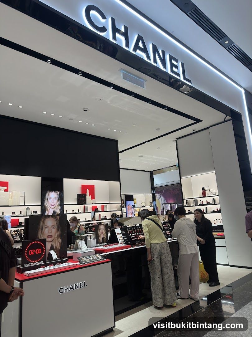 Chanel Cosmetics Display