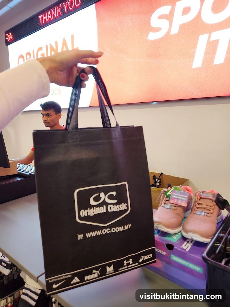Shopping Bag with Merchandise