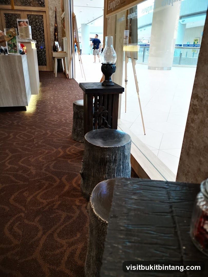 Interior View with Decorative Stools