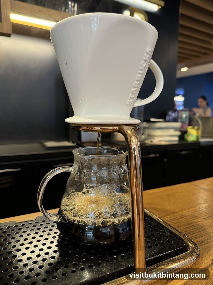 Pour-over coffee brewing