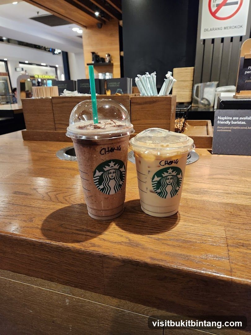 Two Starbucks Drinks