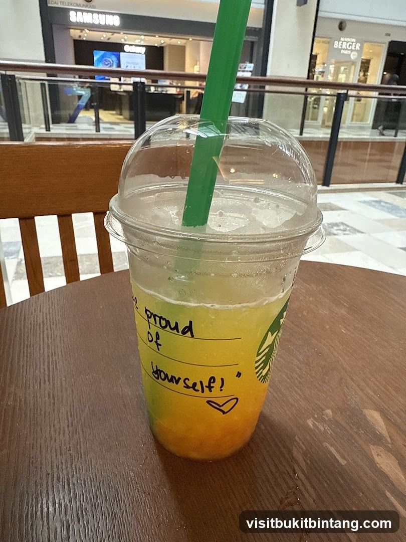Starbucks Drink with Inspirational Message