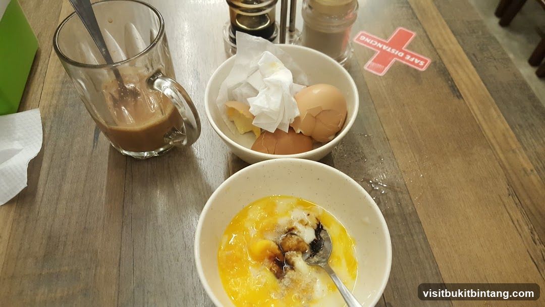 Soft-boiled eggs and coffee