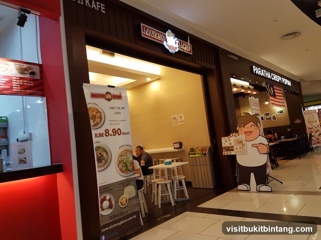 Restaurant storefront with promotional banner
