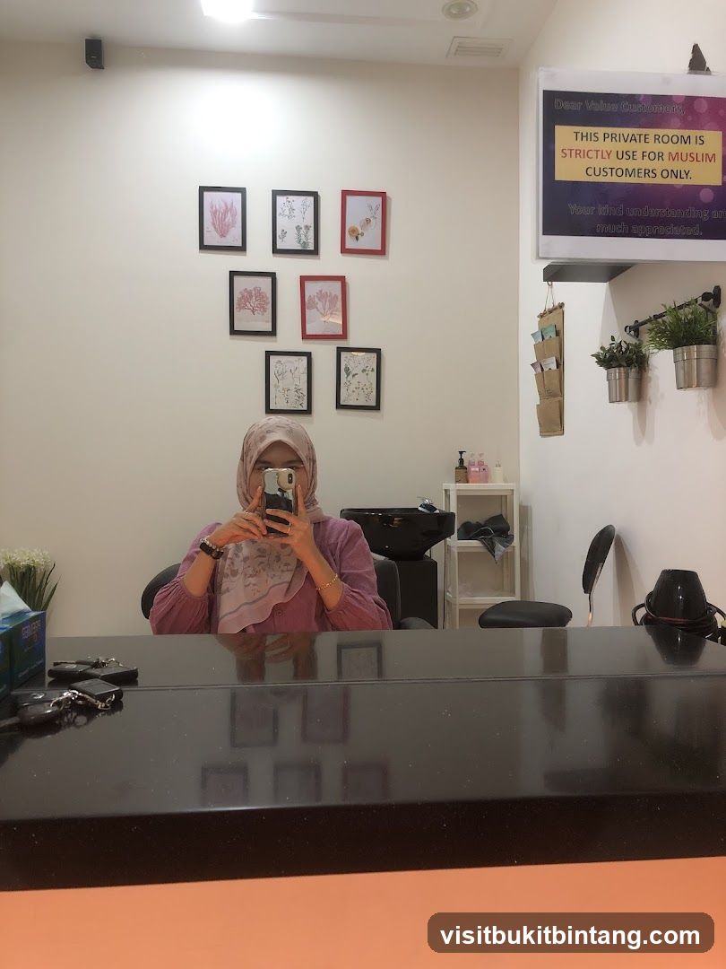 Interior of a salon