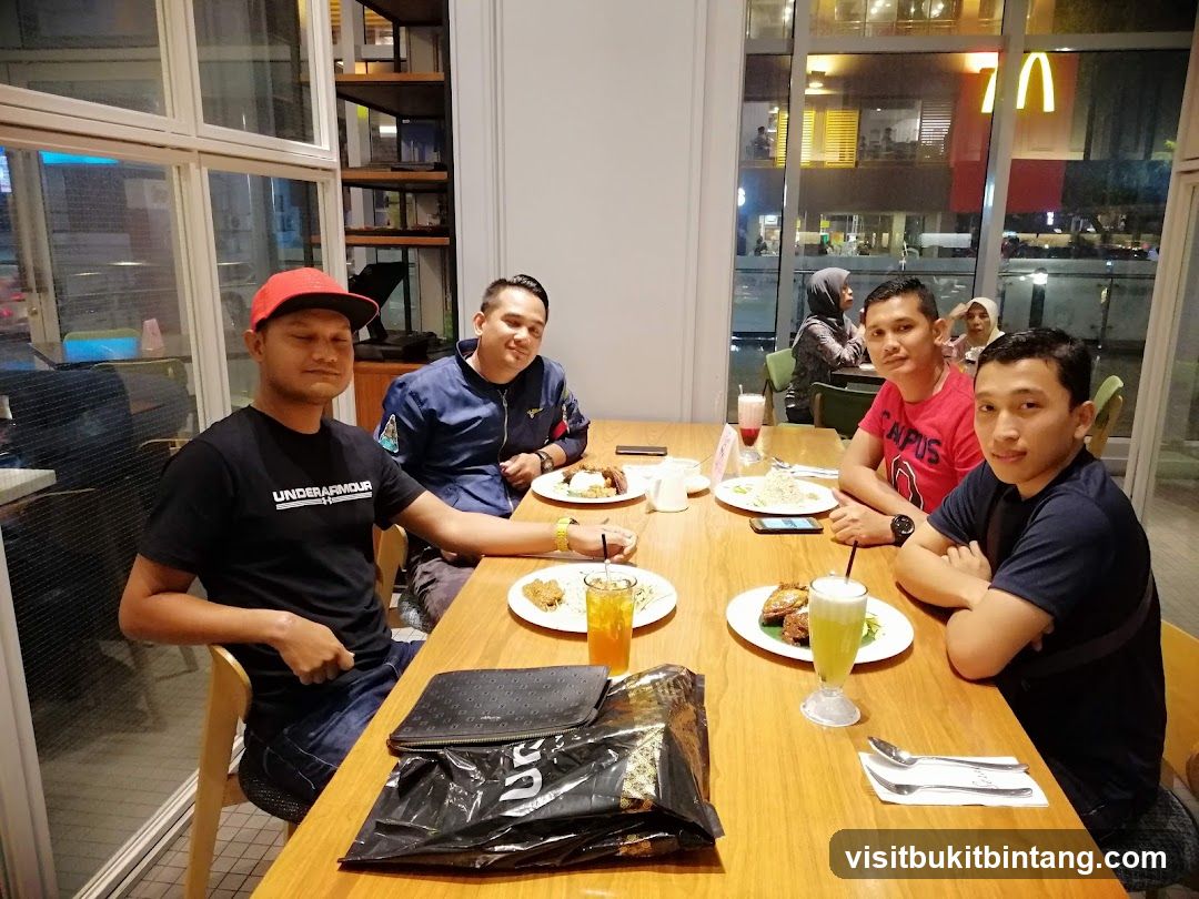 Friends dining at a restaurant
