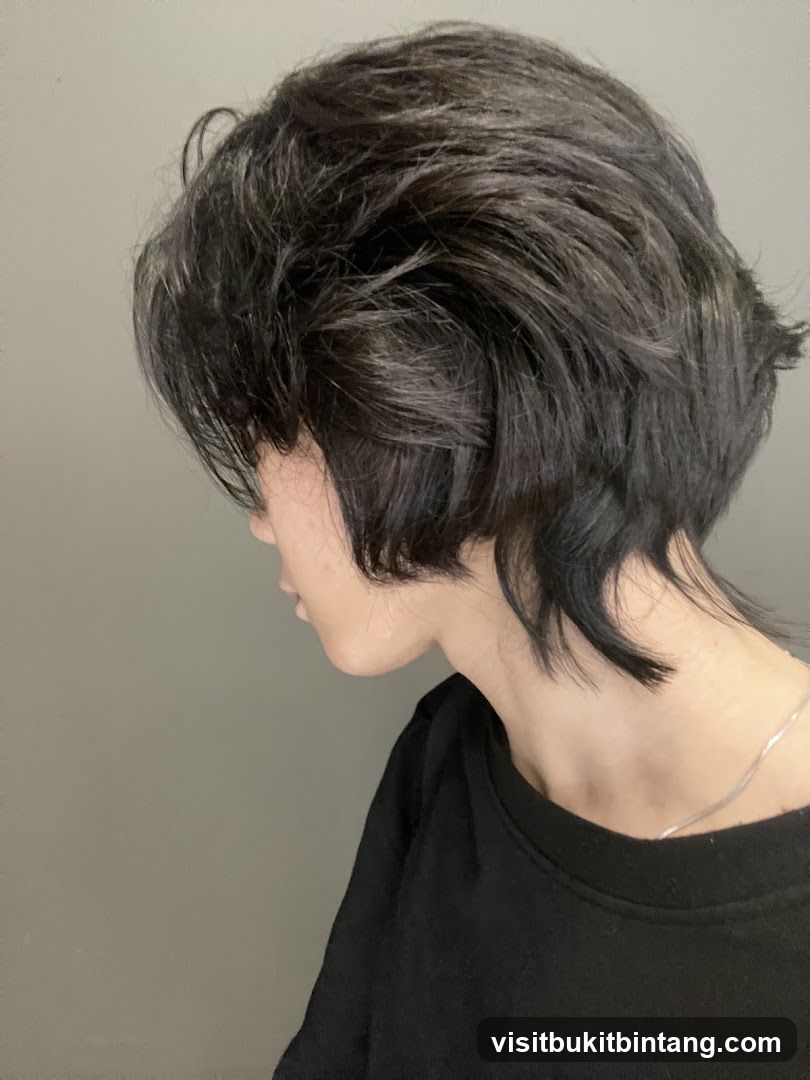Woman with Dark Layered Hair