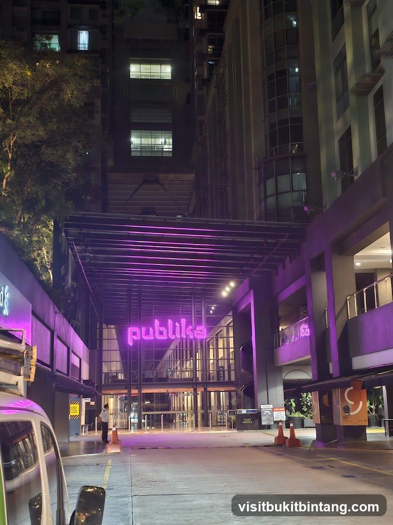 Publika Entrance at Night