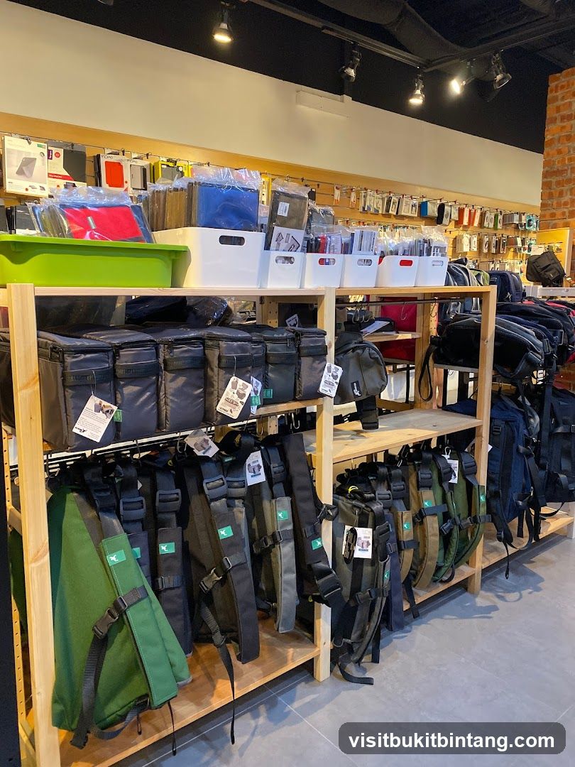 Backpack and Gear Store Interior
