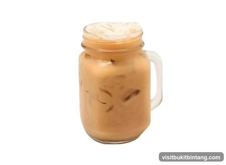Iced Coffee in a Mason Jar