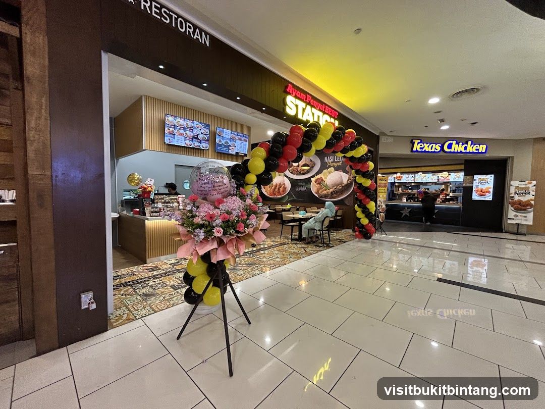 Restaurant Entrance with Decorations