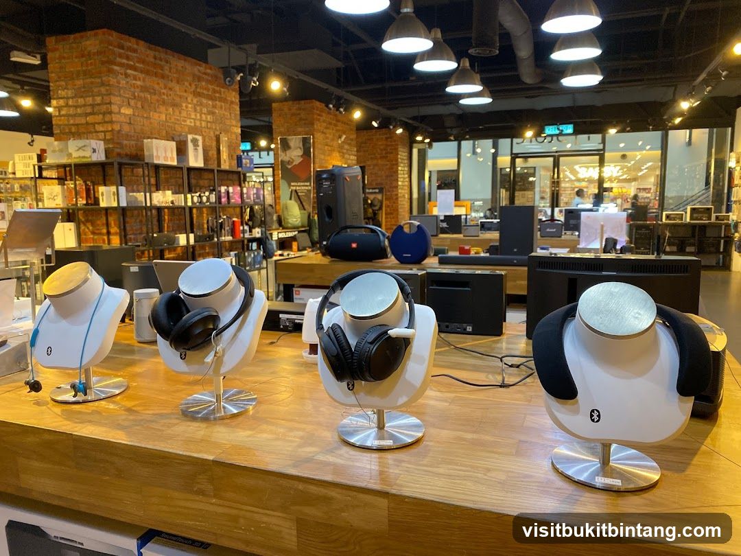 Headphones Display in Store