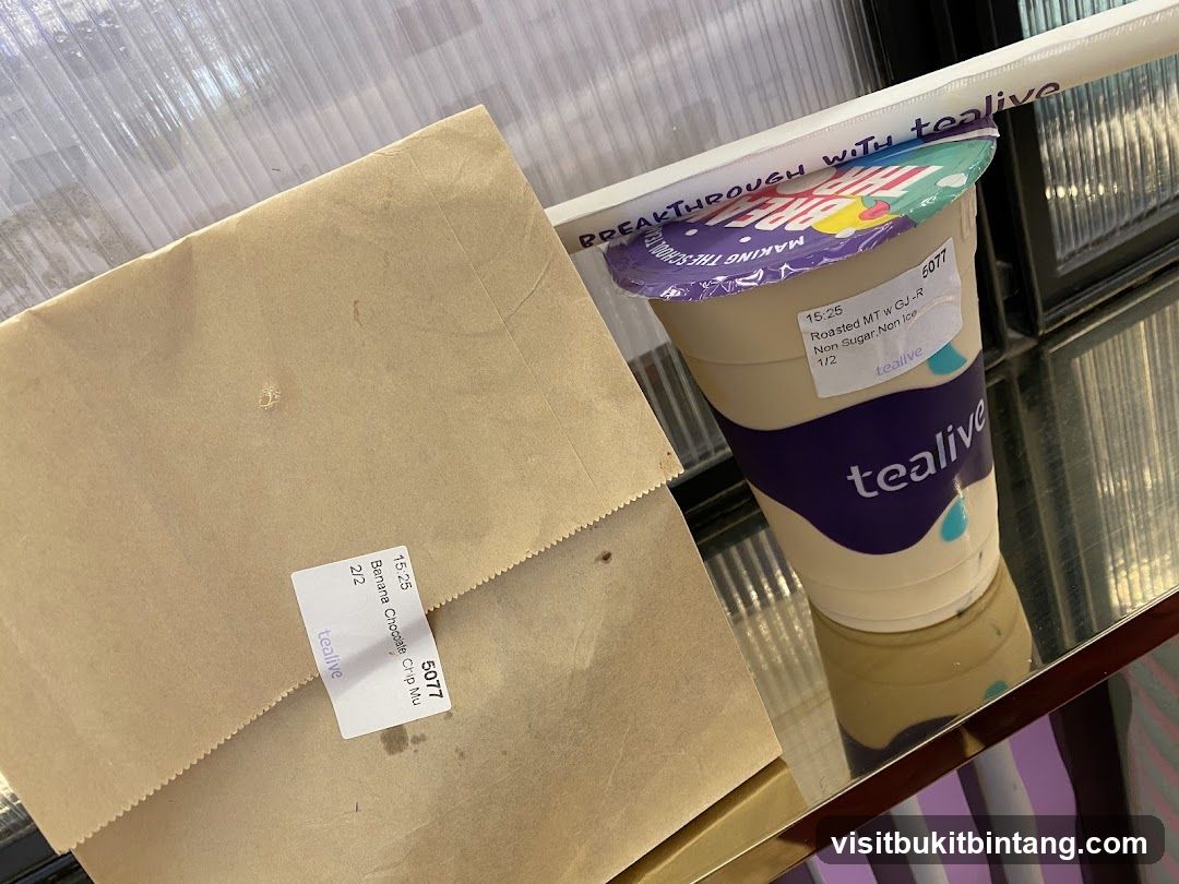 Tealive Drinks and Bags
