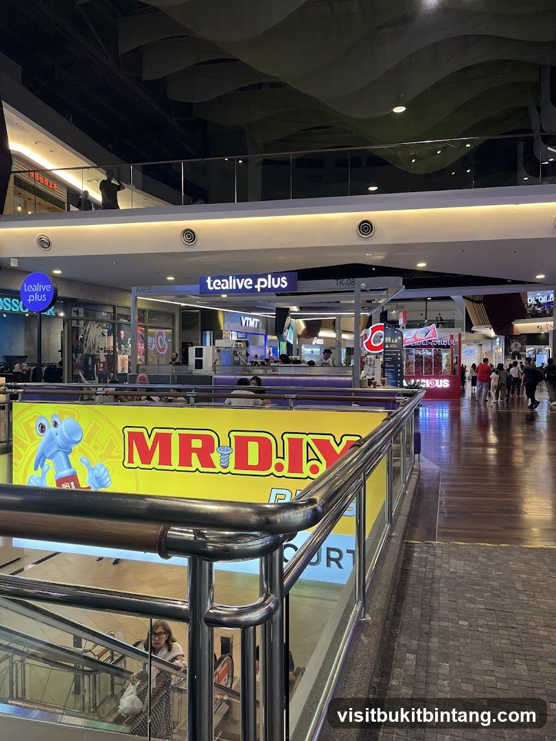 Mall Interior with Shops