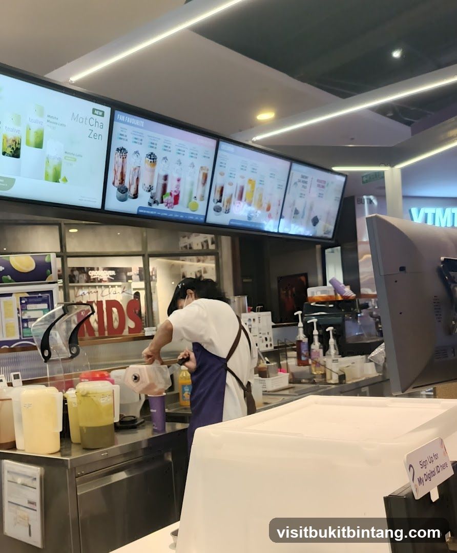 Bubble Tea Shop Counter