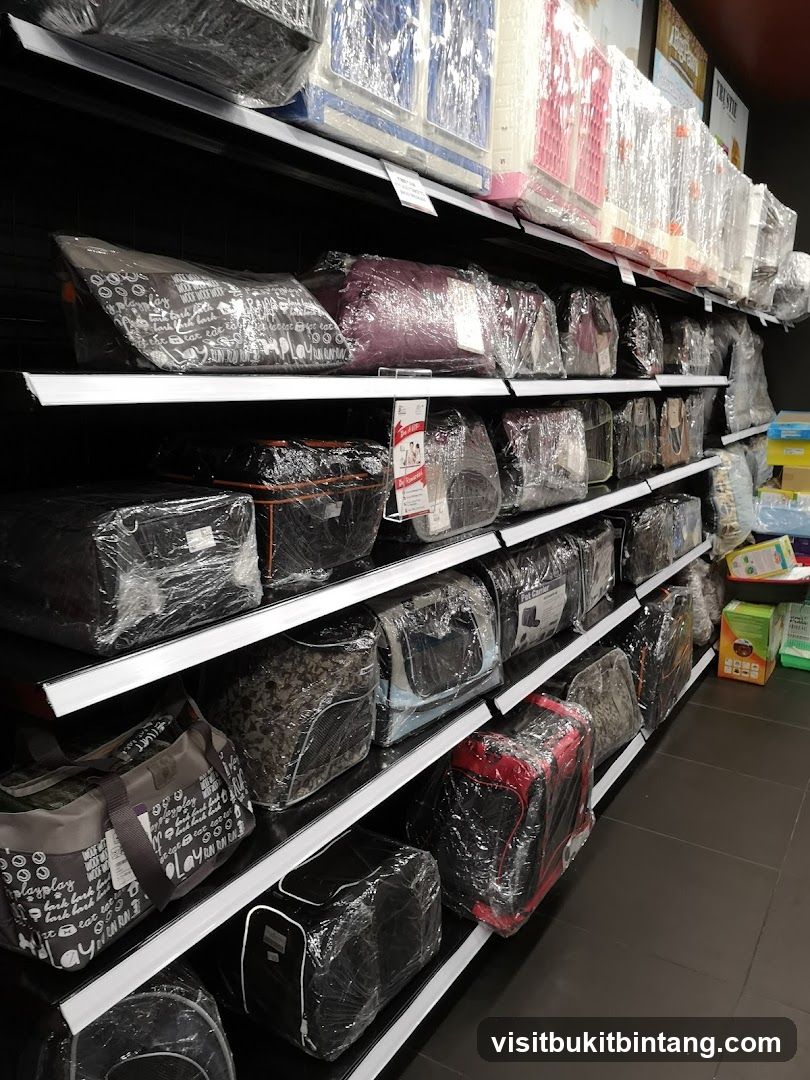 Pet Carriers on Shelves
