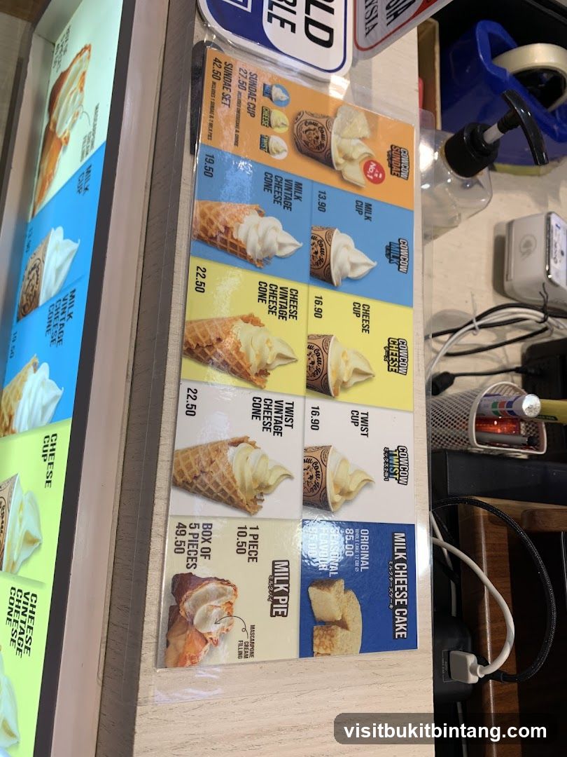 Cowcow Twist Menu