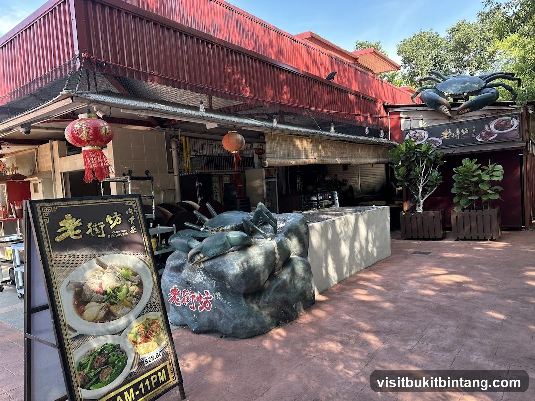 Restaurant Exterior with Crab Decoration