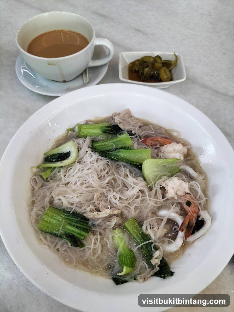Noodle Soup with Coffee