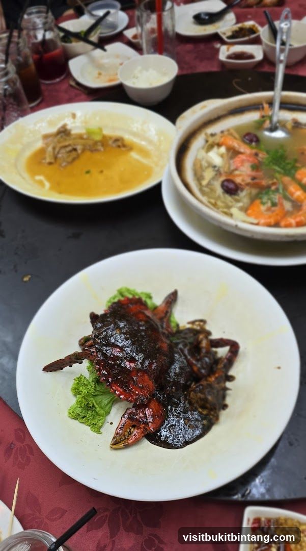 Table with Seafood Dishes