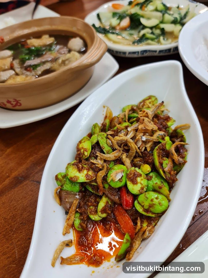 Stir-fried Petai with Anchovies