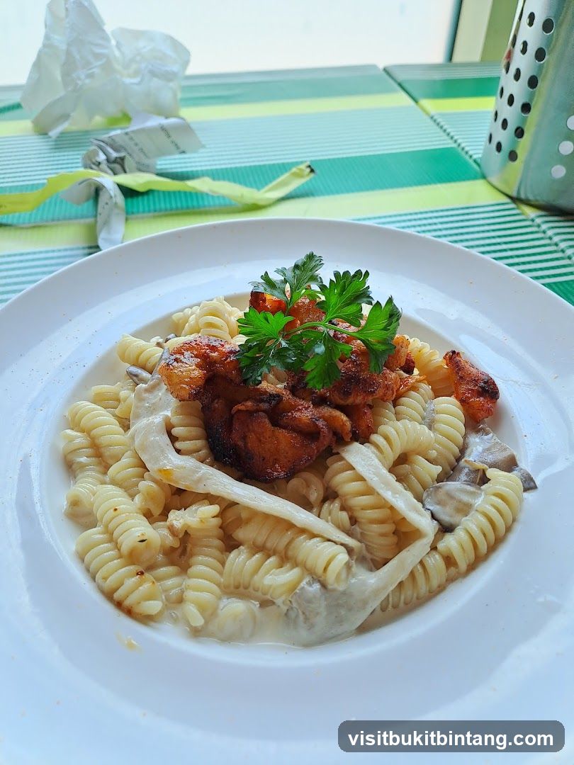 Pasta with Chicken and Mushrooms