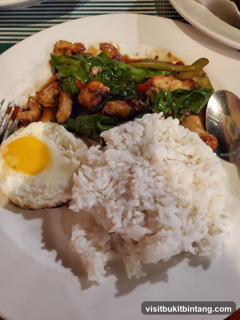 Chicken and Rice with Fried Egg