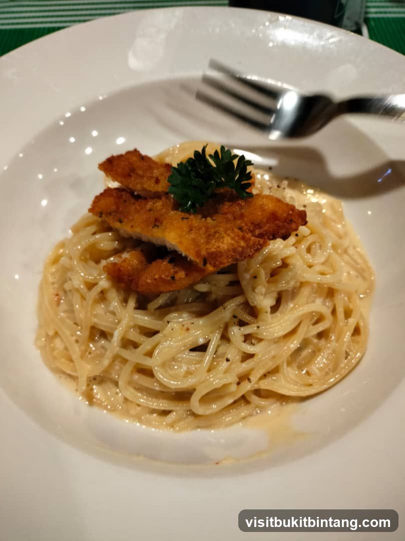 Spaghetti with Chicken Strips