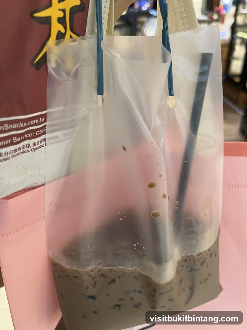 Beverage in a Plastic Bag