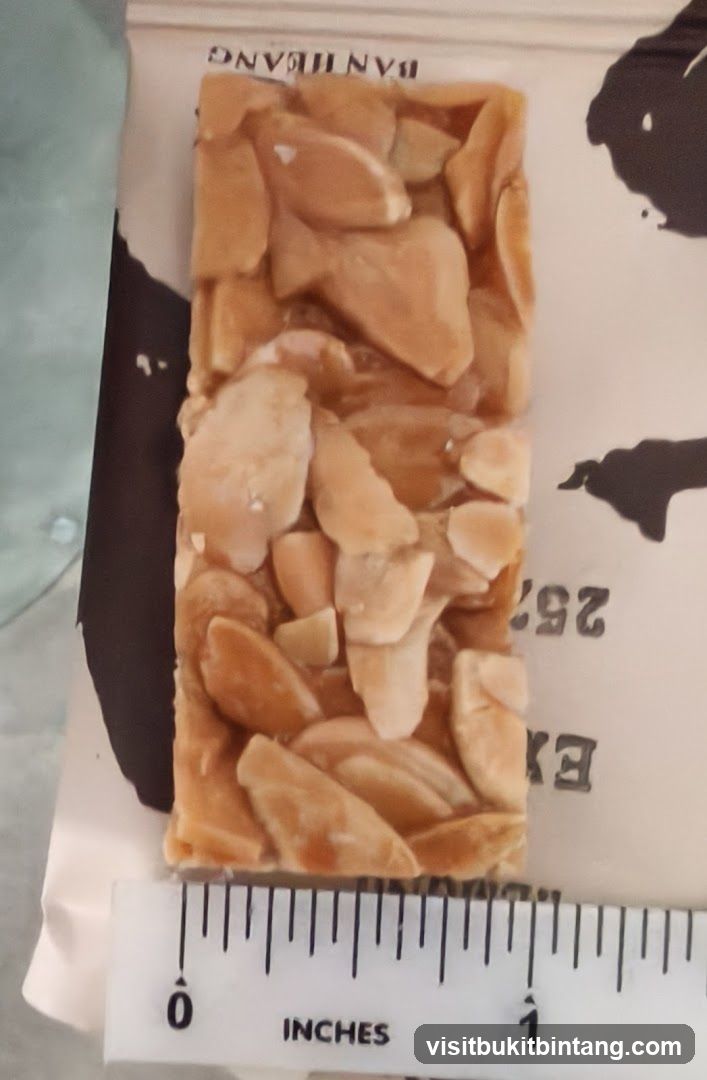 Almond Bar with Ruler