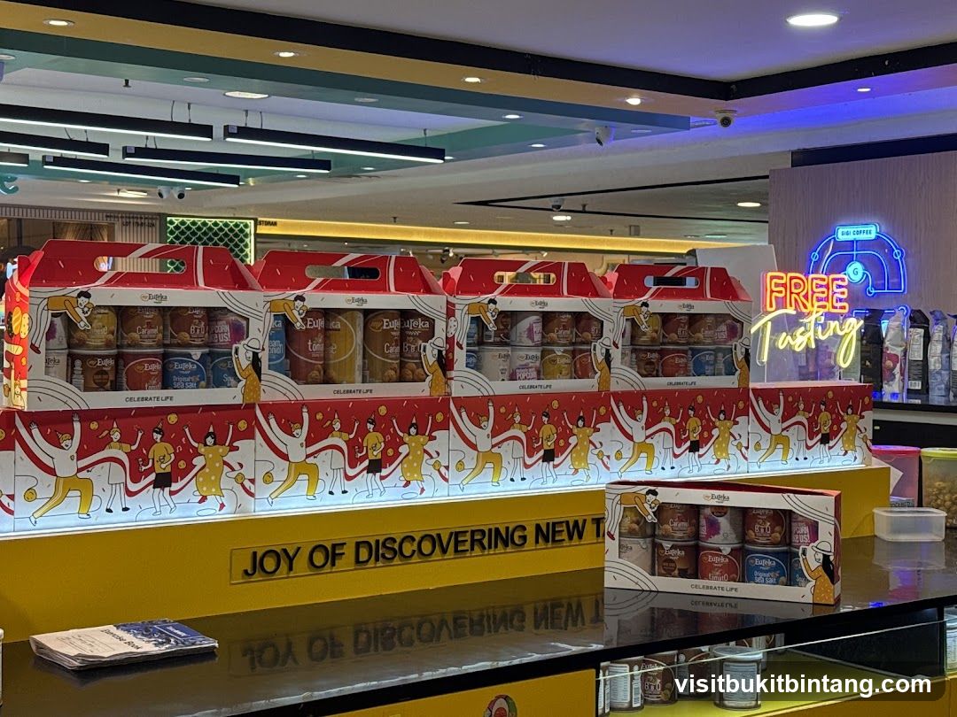 Product Display with Free Tasting Sign