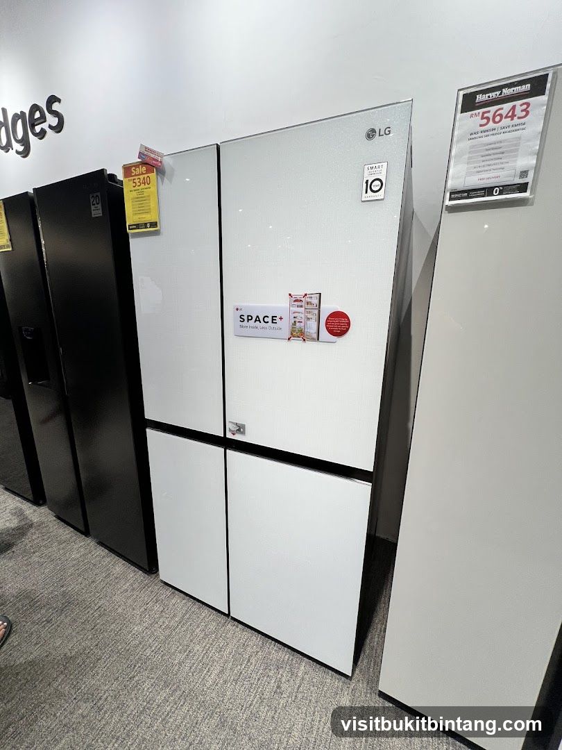 Refrigerators on Display