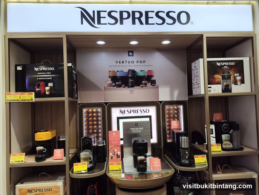Nespresso Coffee Machines and Accessories Display