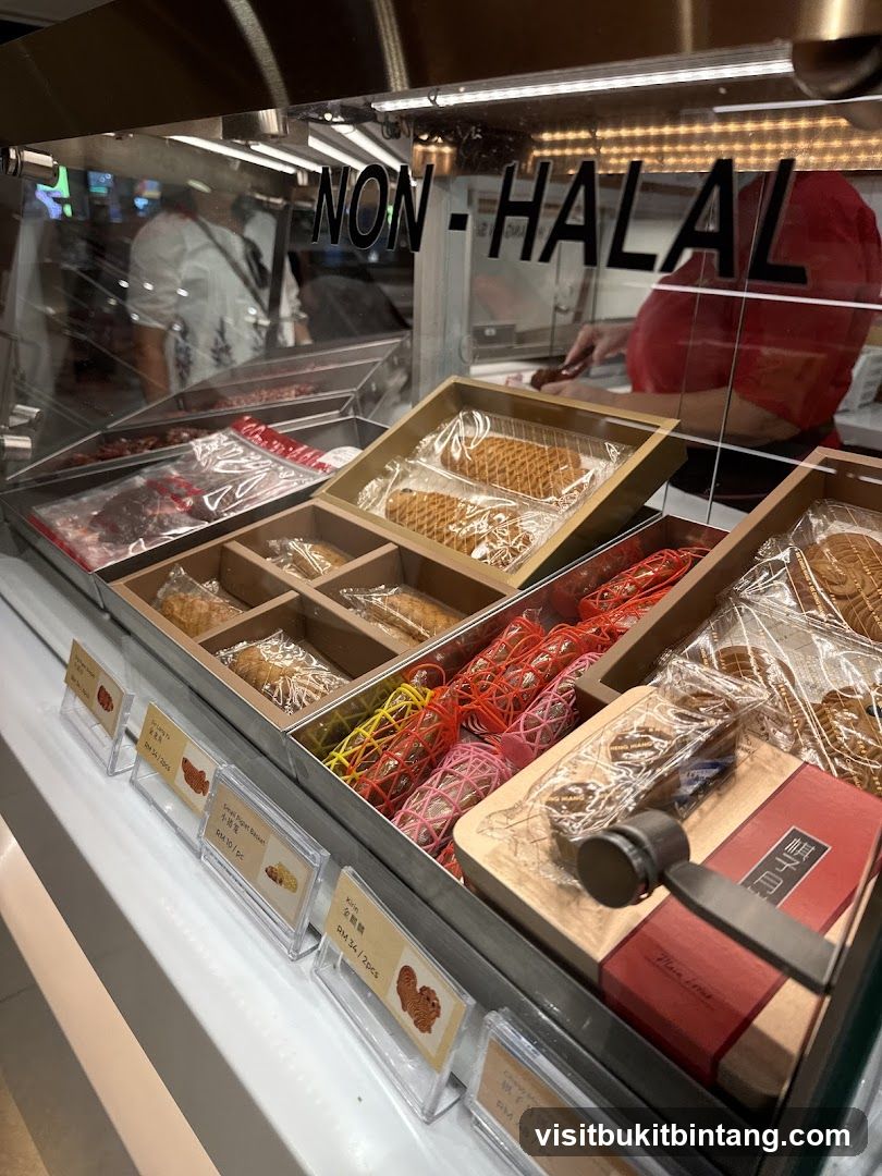 Non-Halal Food Display