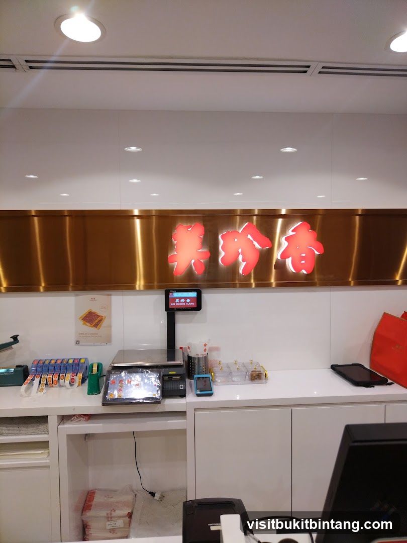 Store Counter with Scale and Signage