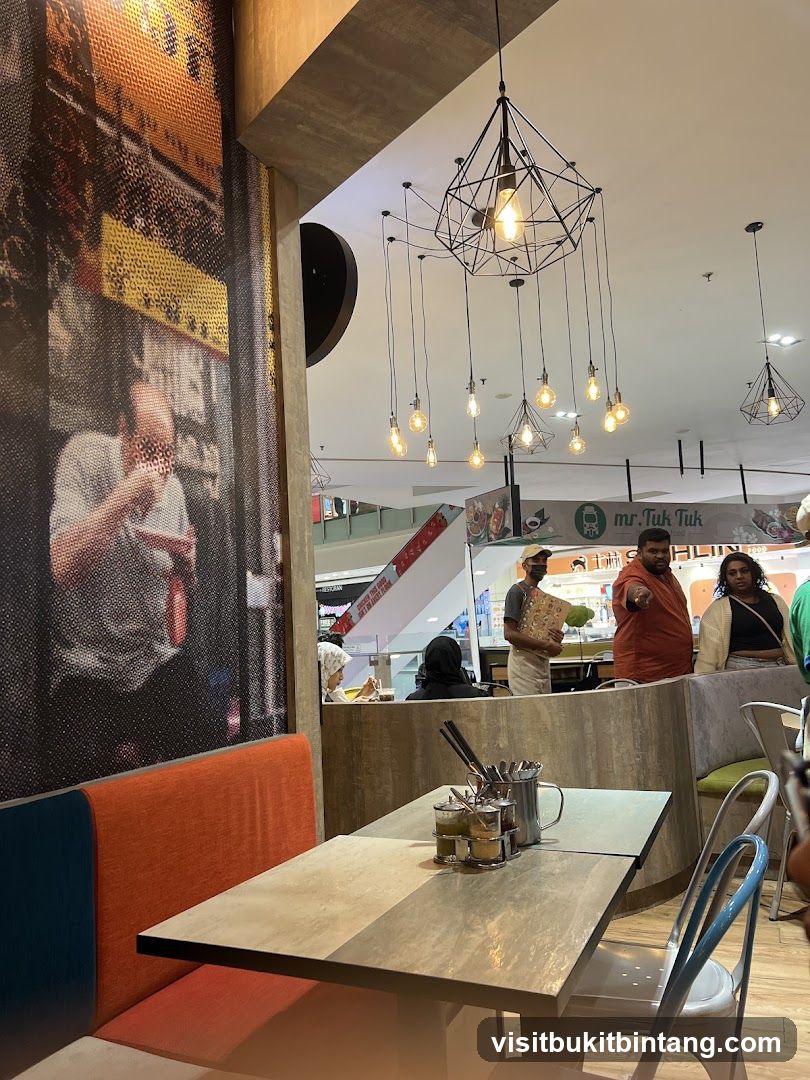 Restaurant Interior with Seating and Staff