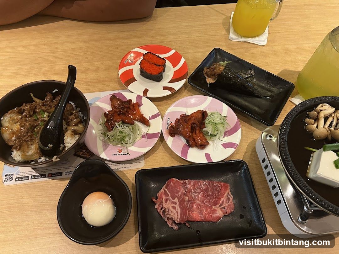 Sushi and Hot Pot Meal
