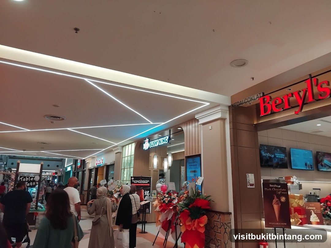 Mall Interior with Shops