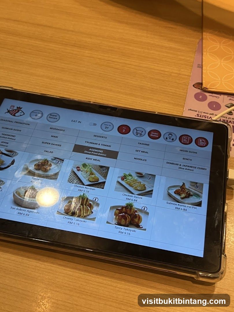 Digital Menu