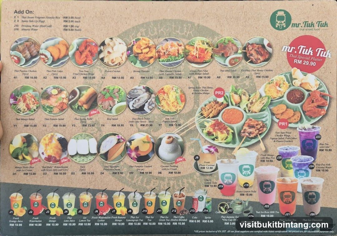 mr. Tuk Tuk Thai Special Platter