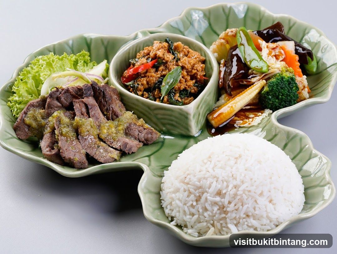 Thai Beef and Rice Platter