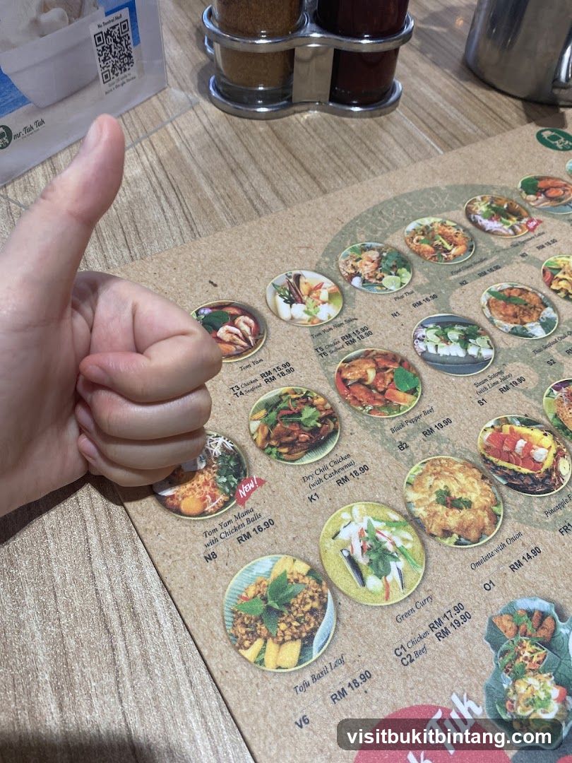 Mr. Tuk Tuk Menu