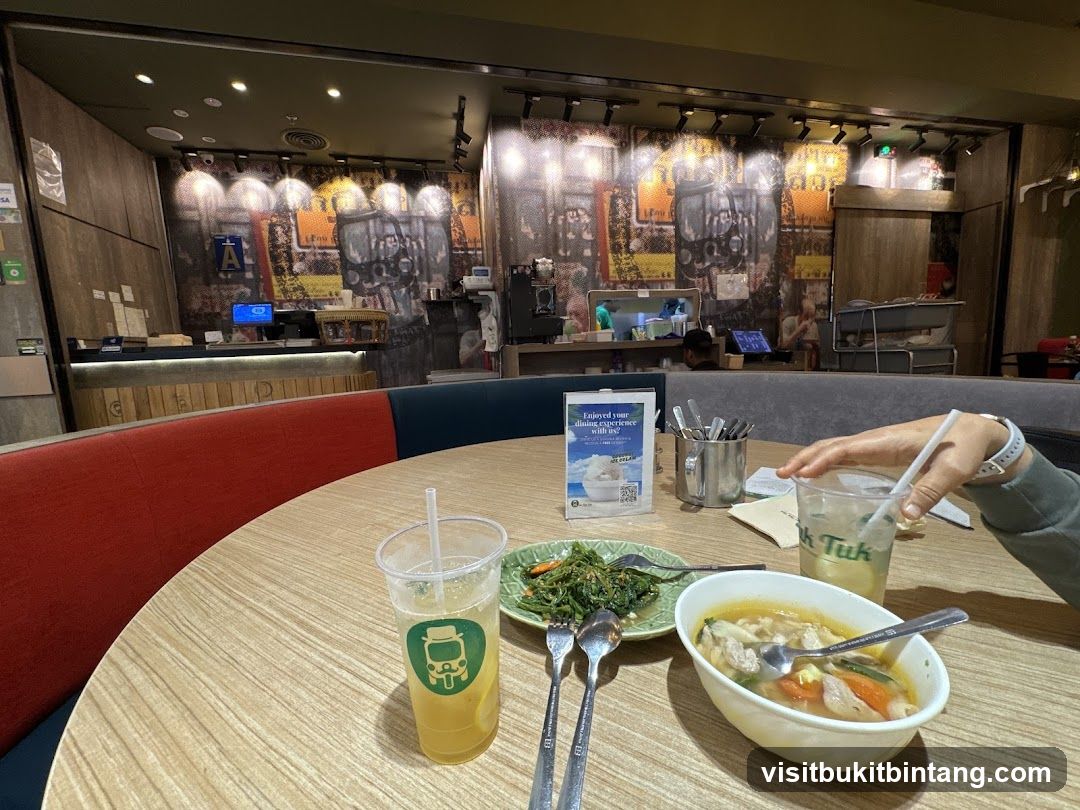 Dining Table with Food and Drinks