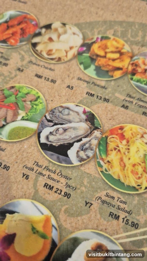 Thai Menu