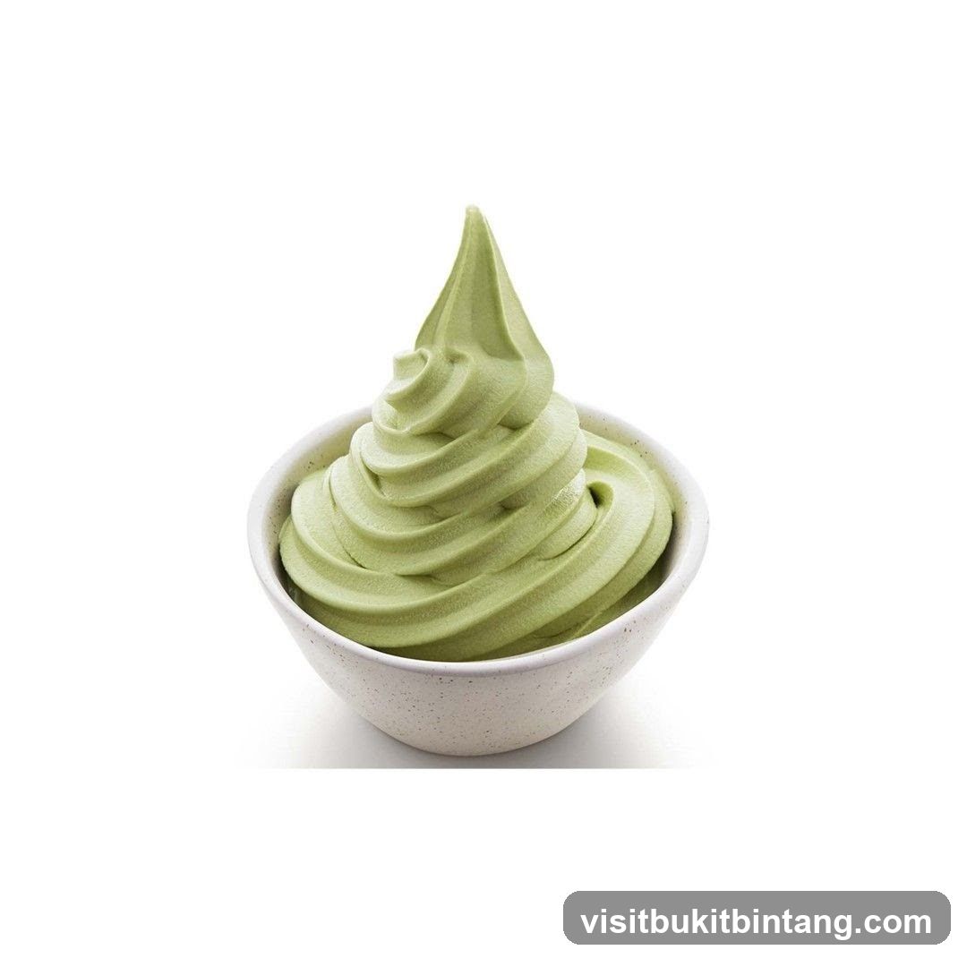 Matcha Soft Serve Ice Cream