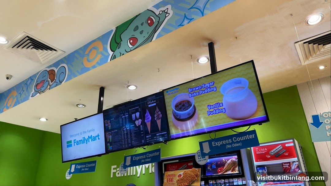 FamilyMart Interior with Pokemon Decorations
