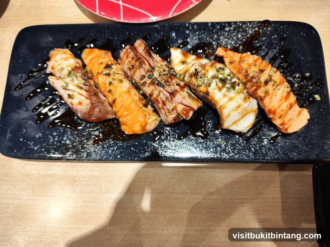 Seared Salmon and White Fish Nigiri