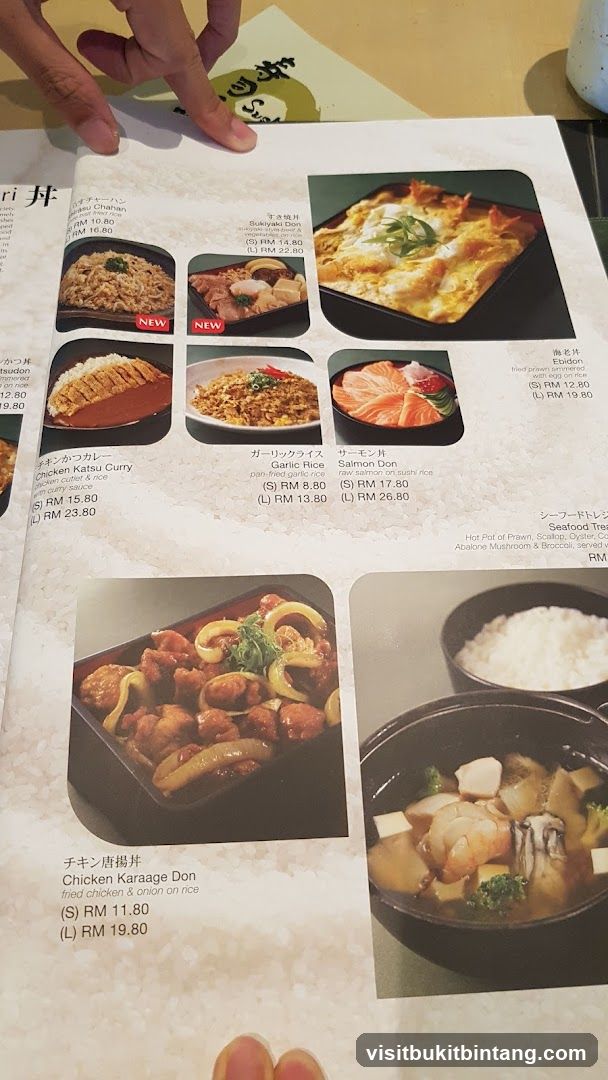 Japanese Food Menu