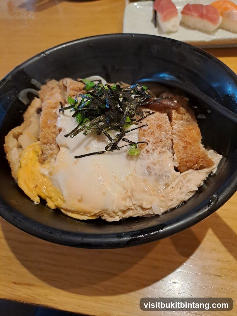 Katsudon with Sushi