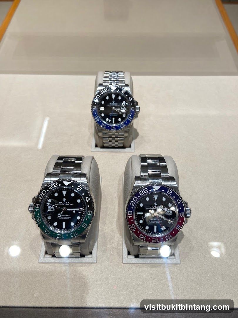 Rolex Watches Display